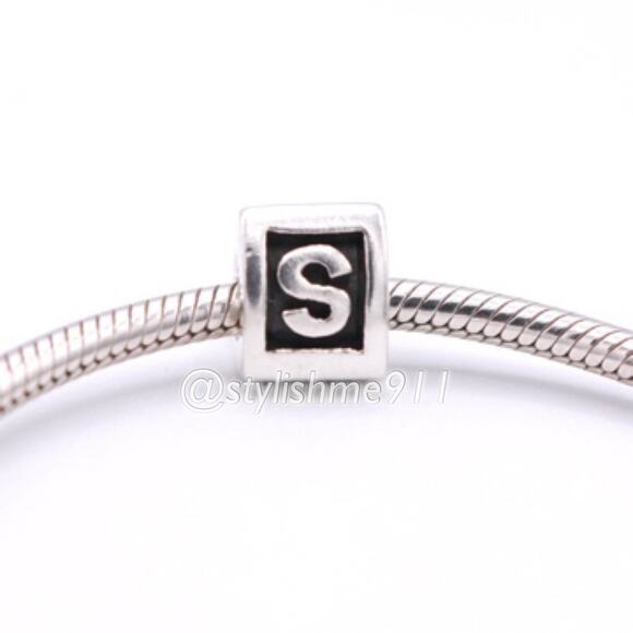 Authentic PANDORA Alphabet Letter "S" - 790323S - Picture 4 of 9